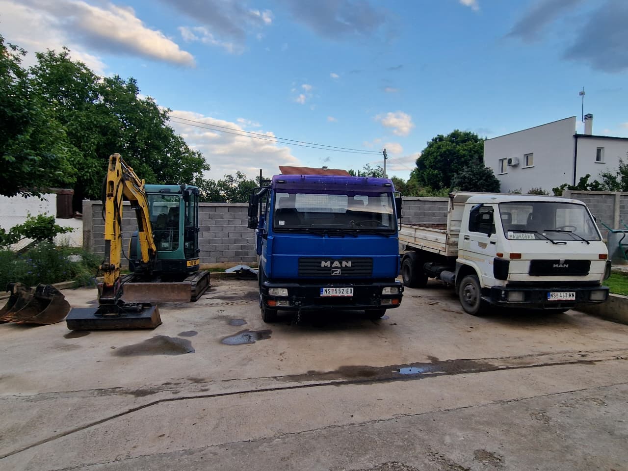 Bager na gradilištu